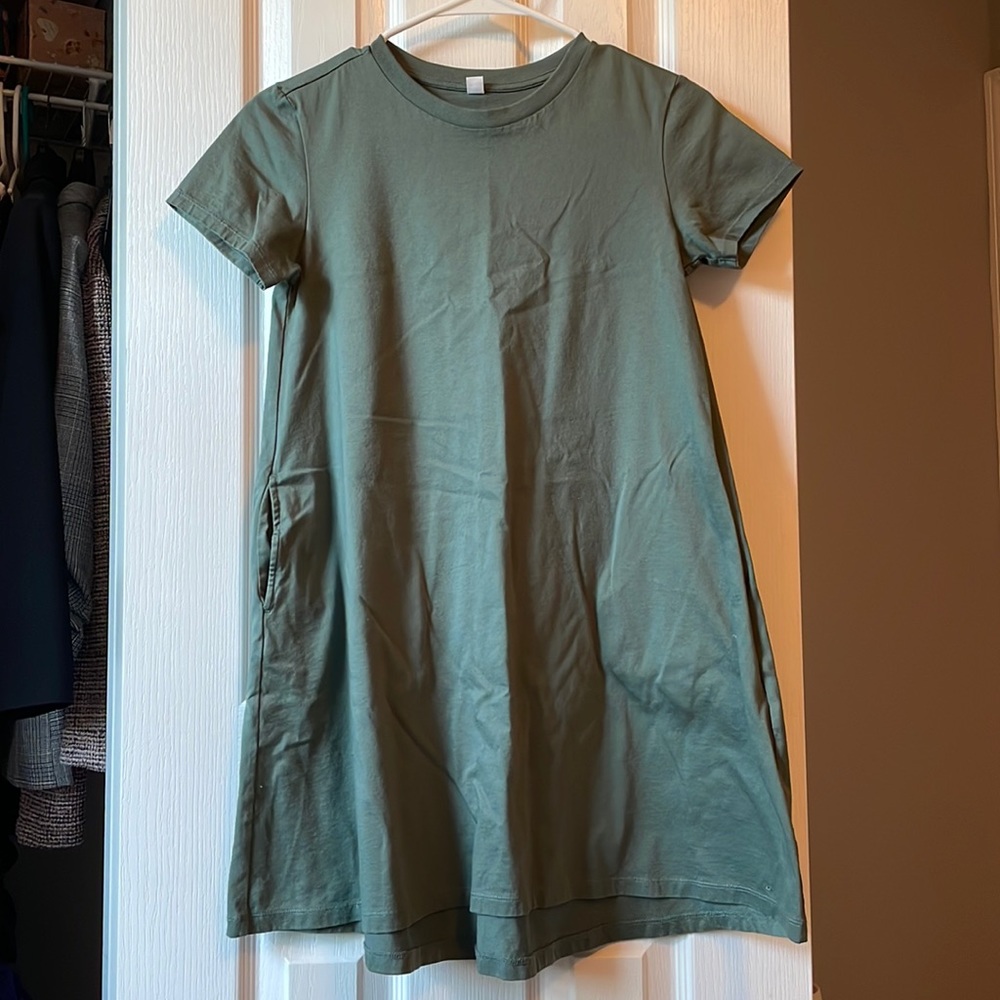 Uniqlo Mercerized Cotton Short-Sleeve T-Shirt Dress Size XXS
